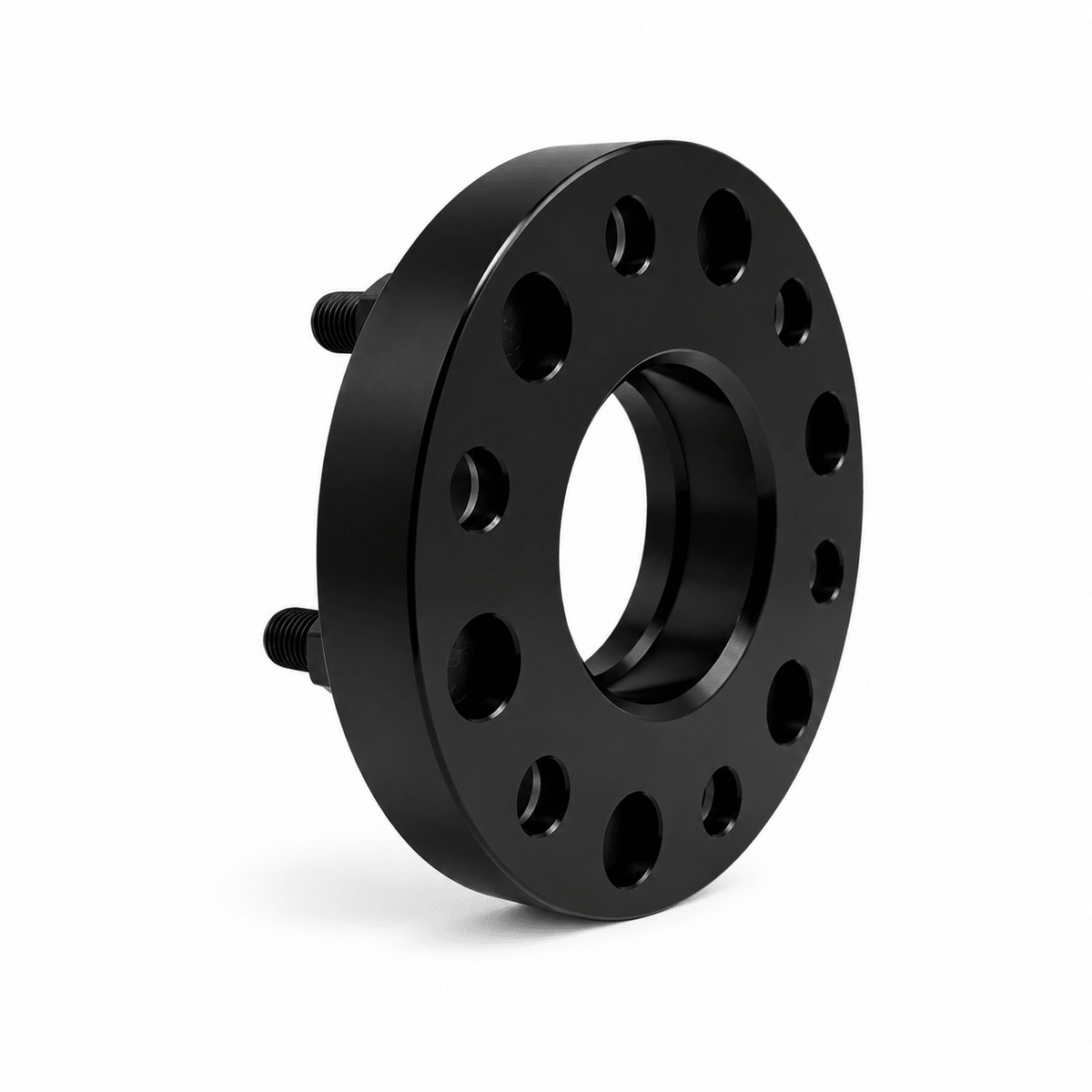 4x 6x4.5 Hub Centric Wheel Spacers | 1.25" Inch (32mm) | 12x1.25 Studs & Lug Nuts | 66.1mm Center Bore & Wheel Centering Lip | Forged 6061 T-6 Aerospace Grade Hard Anodized Aluminum - SET Group USA