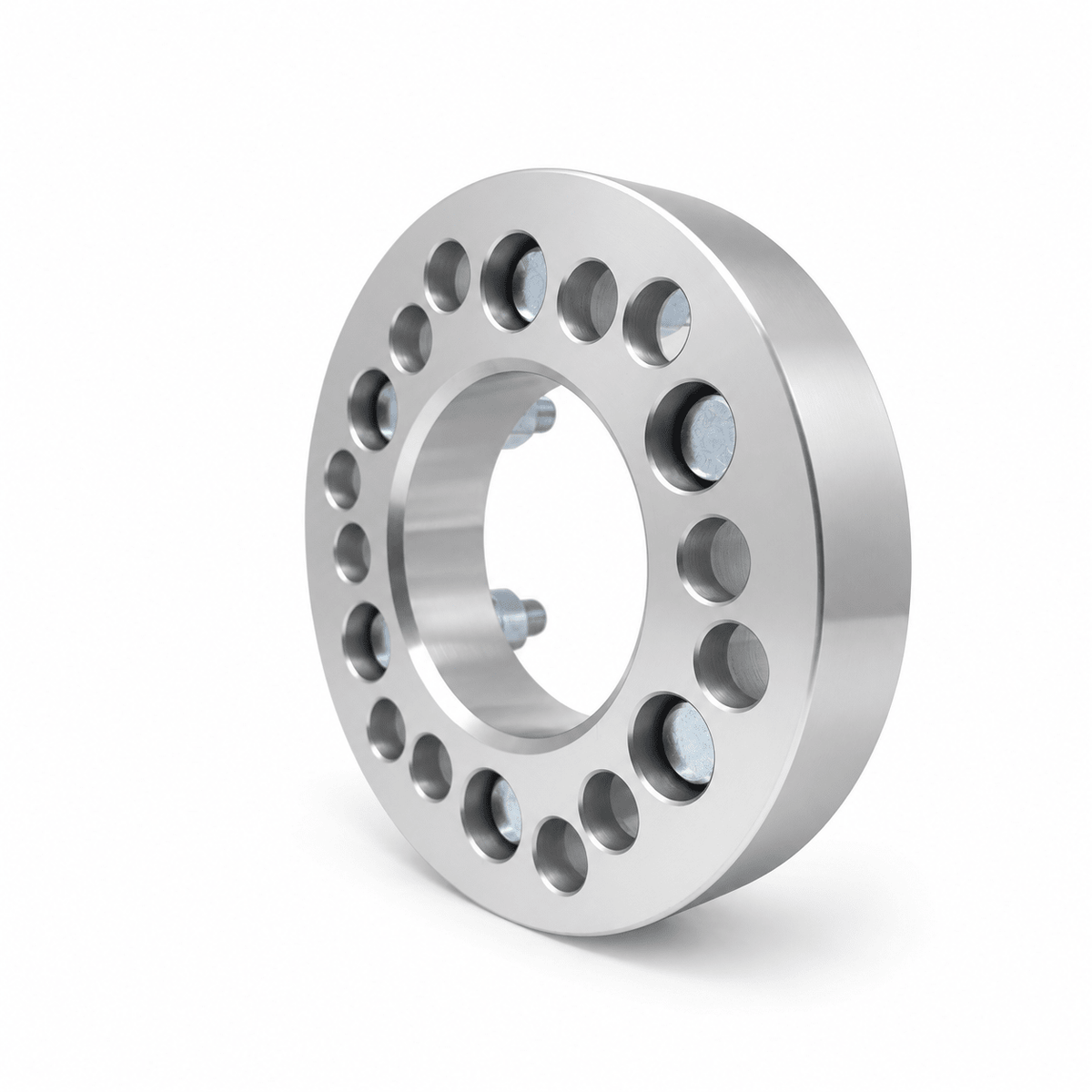 4x 6x5.5 Or 6x5 to 6x5.5 Wheel Adapters | 1.25" Inch Thick (32mm) | 12x1.5 Studs & Lug Nuts | 87.1mm Center Bore | Forged 6061 T-6 Aerospace Grade Hard Anodized Aluminum - SET Group USA