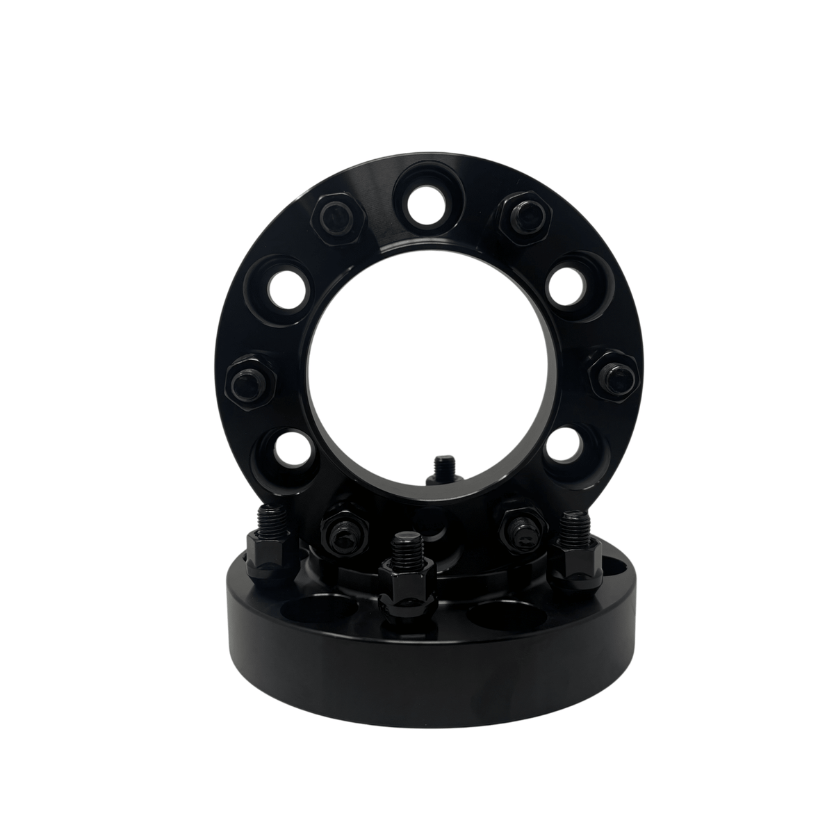4x Toyota Truck 6x5.5 Hub Centric Wheel Spacers | 2" Inch (50mm) | 12x1.5 Studs & Lug Nuts | 106.1mm Center Bore & Wheel Centering Lip | Forged 6061 T-6 Aerospace Grade Hard Anodized Aluminum - SET Group USA