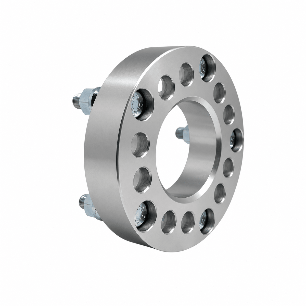 4x 5x4.5 Or 5x4.75 to 5x5.5 Wheel Adapters | 1.25" Inch Thick (32mm) | Dual Drilled Universal Fit 5x4.5 Or 5x4.75 Vehicles | 12x1.5 Studs & Lug Nuts | 74mm Center Bore | Forged 6061 T-6 Aerospace Grade Hard Anodized Aluminum - SET Group USA
