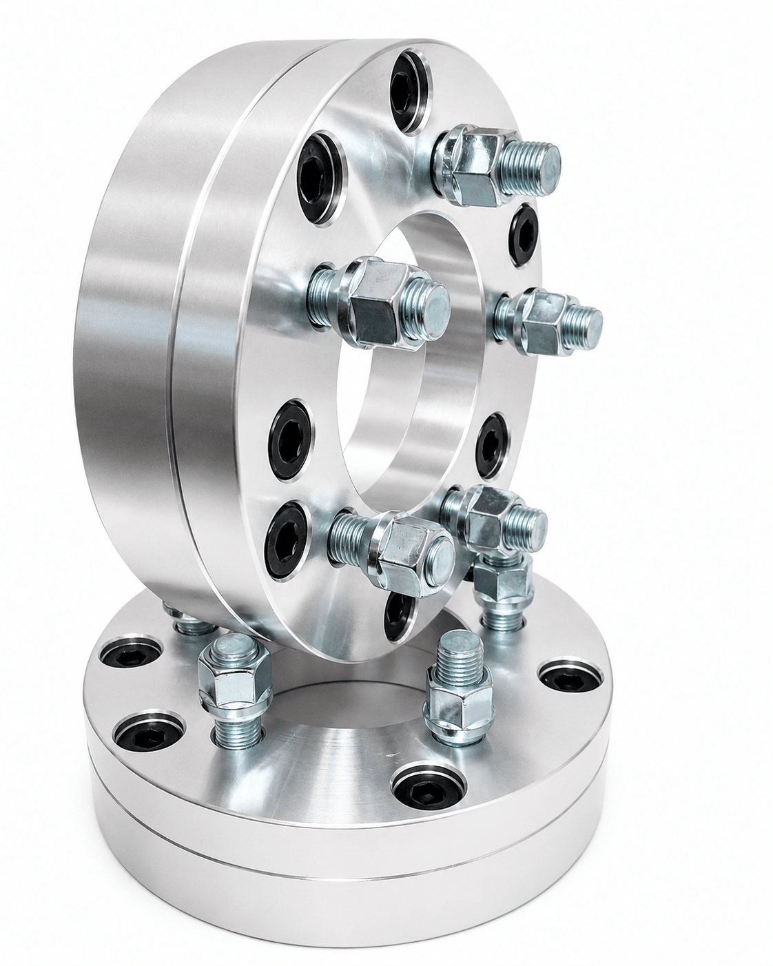 4x Wheel Adapters 6x5.5 To 5x4.5 , Use 5 Lug Wheels On 6 Lug Car | 2" Inch (50mm) | 14x1.5 Lugs And Studs - SET Group USA