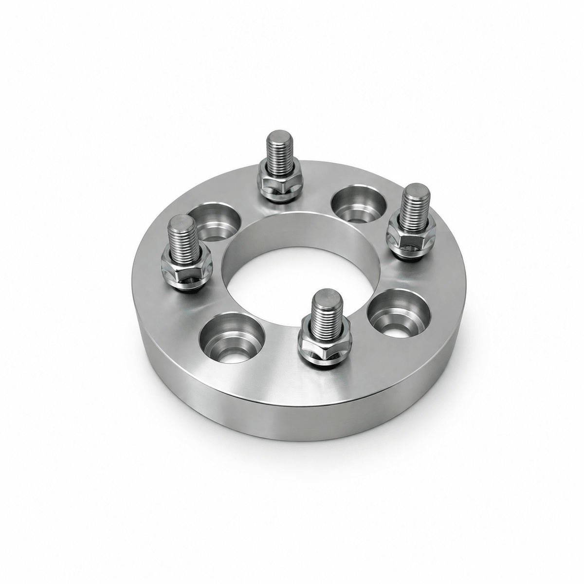 4x 4x4.5 Wheel Spacers | 1.5" Inch (38mm) | 12x1.5 Studs & Lug Nuts | 71mm Center Bore | Forged 6061 T-6 Aerospace Grade Hard Anodized Aluminum - SET Group USA