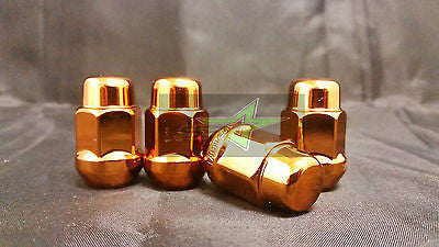 24 ORANGE LUG NUTS 12X1.5 | FITS- TOYOTA, LEXUS, SCION, AFTERMARKET WHEELS LUGS - Set Group USA - 5