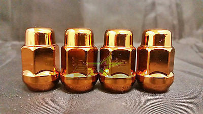 24 ORANGE LUG NUTS 12X1.5 | FITS- TOYOTA, LEXUS, SCION, AFTERMARKET WHEELS LUGS - Set Group USA - 4