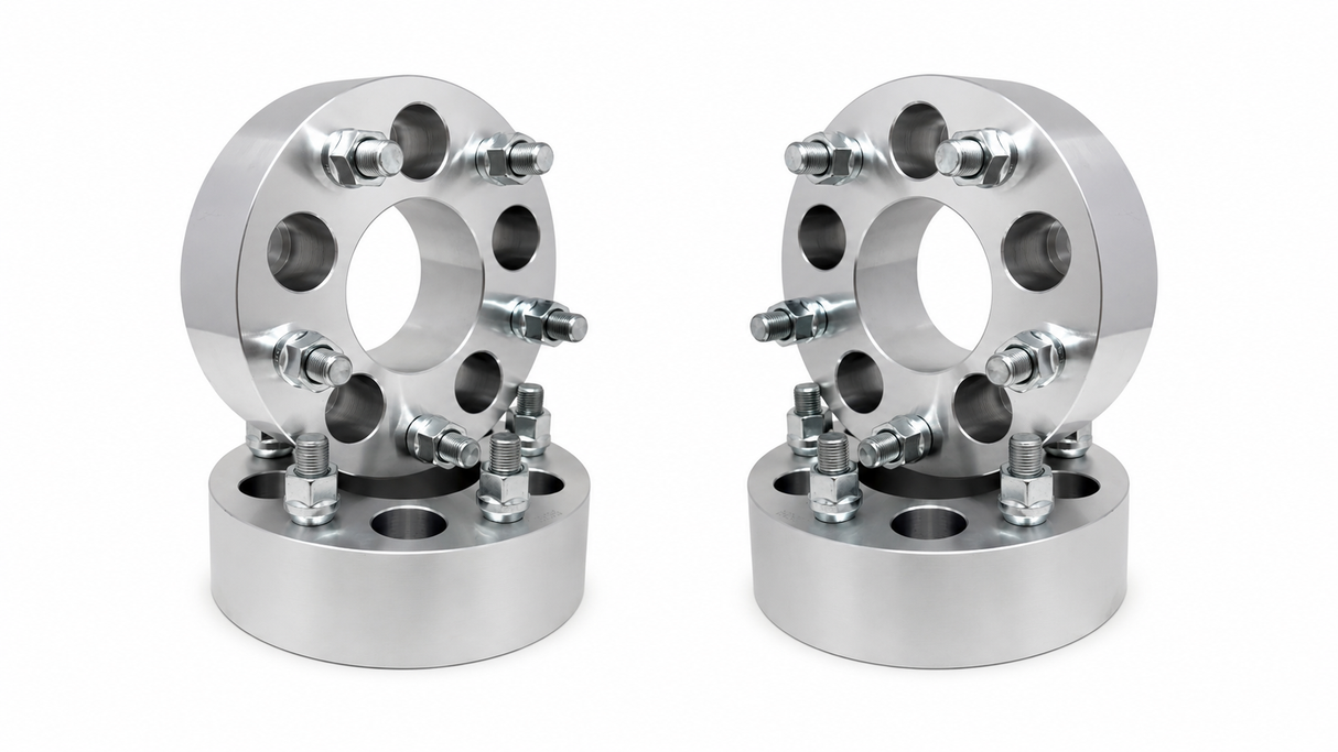 4 Ford Mustang Gt, Cobra Wheel Spacers | 5X4.5 | 2.5" Inch Thick 64mm | 1/2"X20