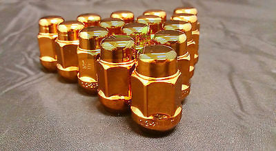 24 ORANGE LUG NUTS 12X1.5 | FITS- TOYOTA, LEXUS, SCION, AFTERMARKET WHEELS LUGS - Set Group USA - 3