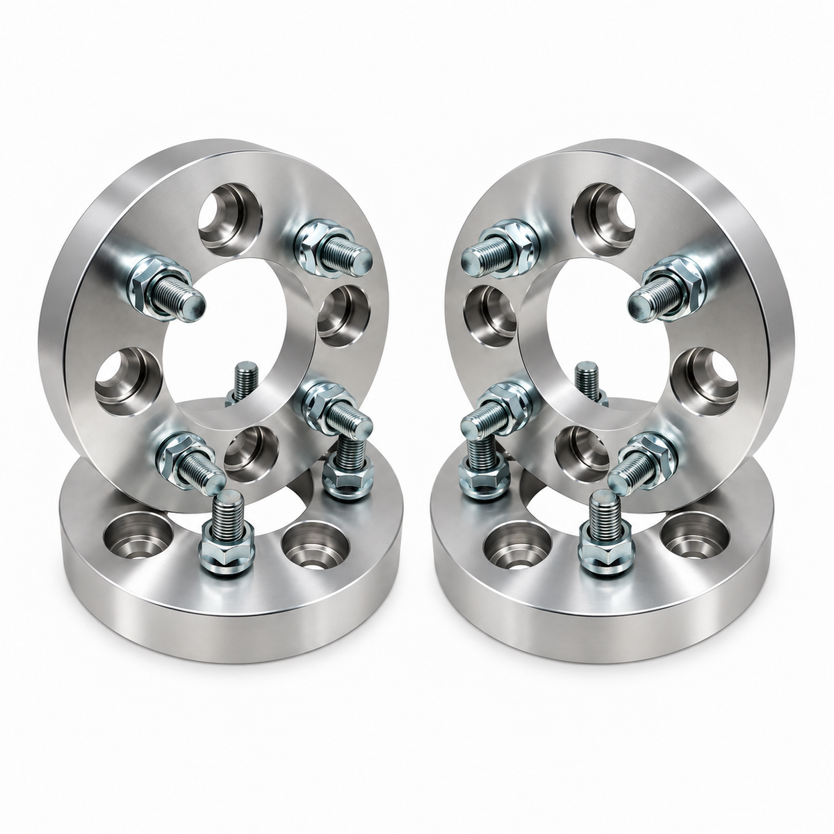 4x 4x100 Wheel Spacers | 1.25" Inch (32mm) | 12x1.5 Studs & Lug Nuts | 71mm Center Bore | Forged 6061 T-6 Aerospace Grade Hard Anodized Aluminum