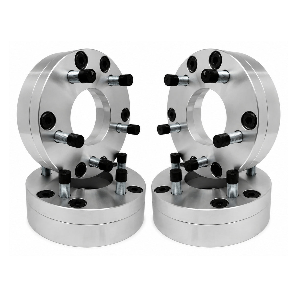 4 WHEEL ADAPTERS 6X5.5 TO 5X5.5 | USE 5 LUG WHEELS ON 6 LUG CAR | 2" INCH THICK