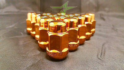 24 ORANGE LUG NUTS 12X1.5 | FITS- TOYOTA, LEXUS, SCION, AFTERMARKET WHEELS LUGS - Set Group USA - 2