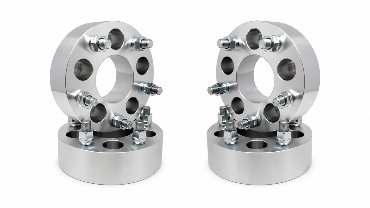 4 Jeep Wheel Spacers / Adapters | 5X4.5 | 3" Inch Thick | 75mm | 1/2"X20 Lugnuts