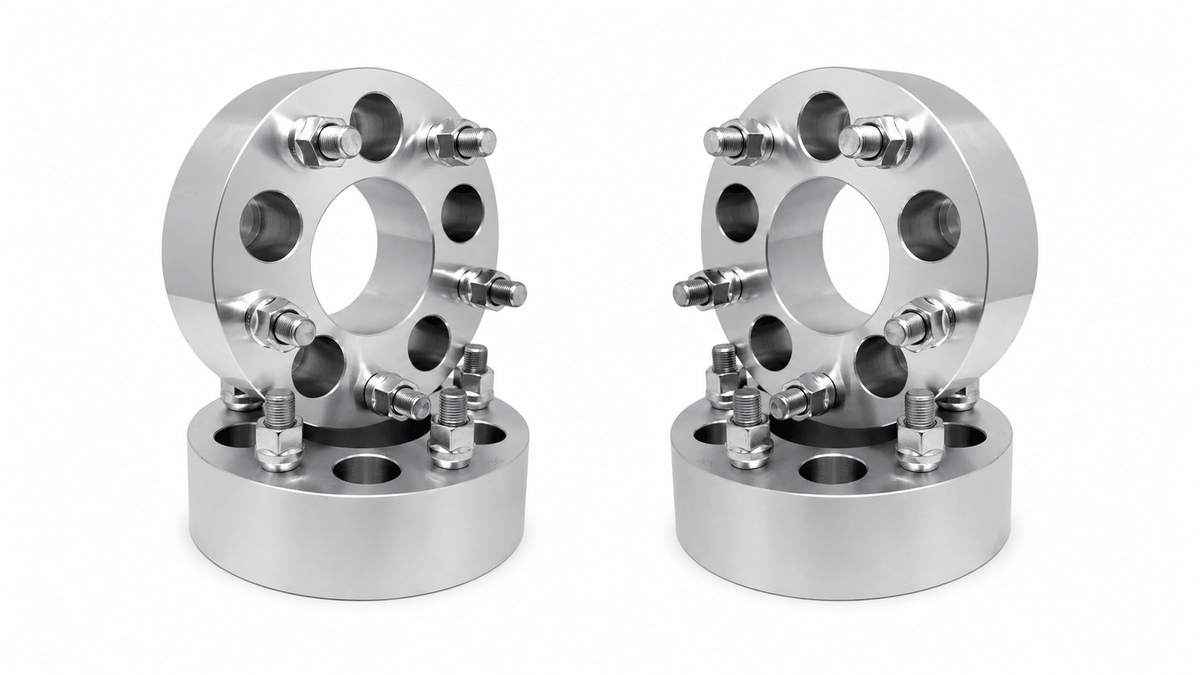 2x Chevy Camaro Corvette Wheel Spacers 5x4.75-5x4.75 | 12x1.5 Lugs And Studs | 2 Inch (50mm) | Center Bore : 74 - SET Group USA