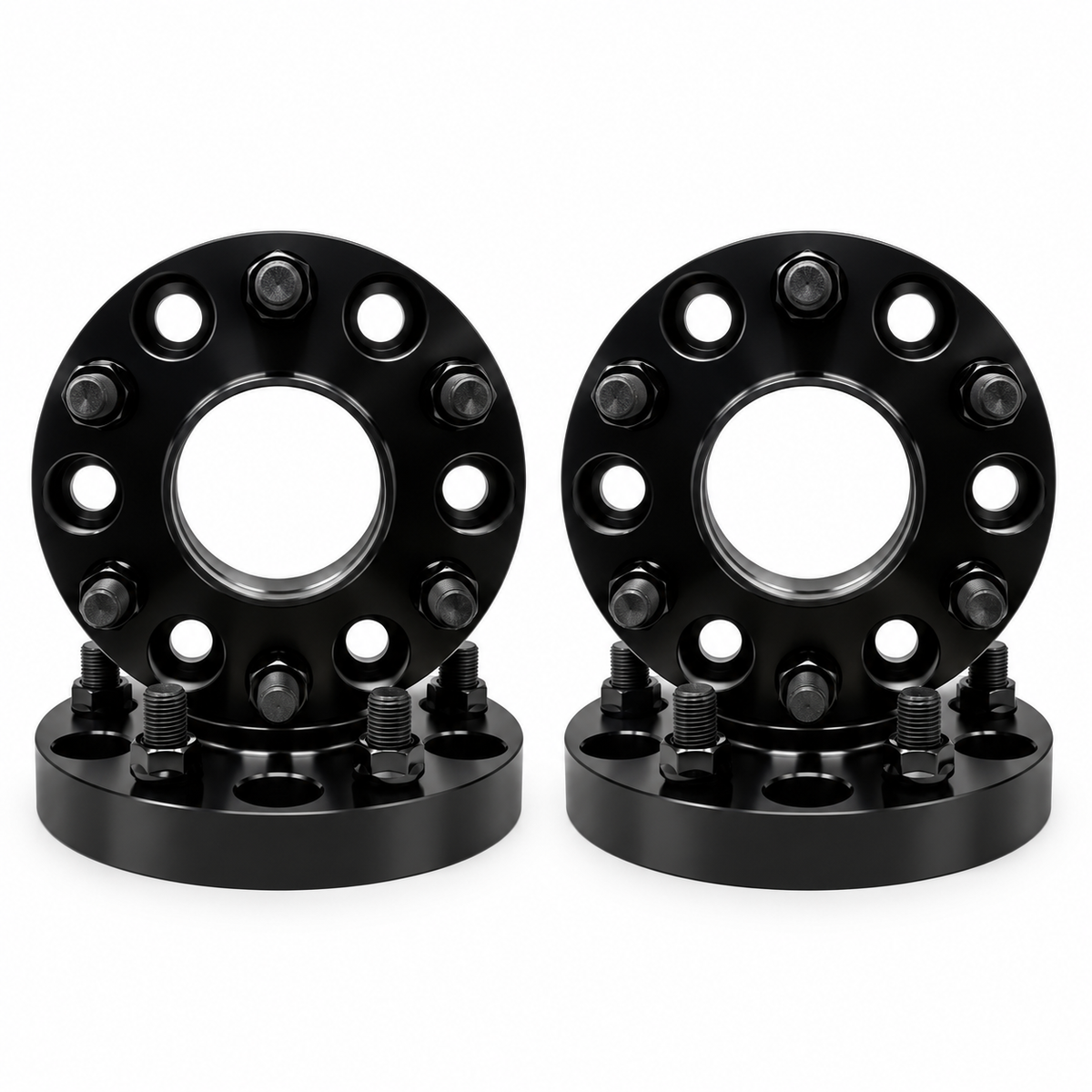 4x Ford 6x135 Hub Centric Wheel Spacers | 1.25" Inch (32mm) | 14x2 Studs & Lug Nuts | 87mm Center Bore & Wheel Centering Lip | Forged 6061 T-6 Aerospace Grade Hard Anodized Aluminum