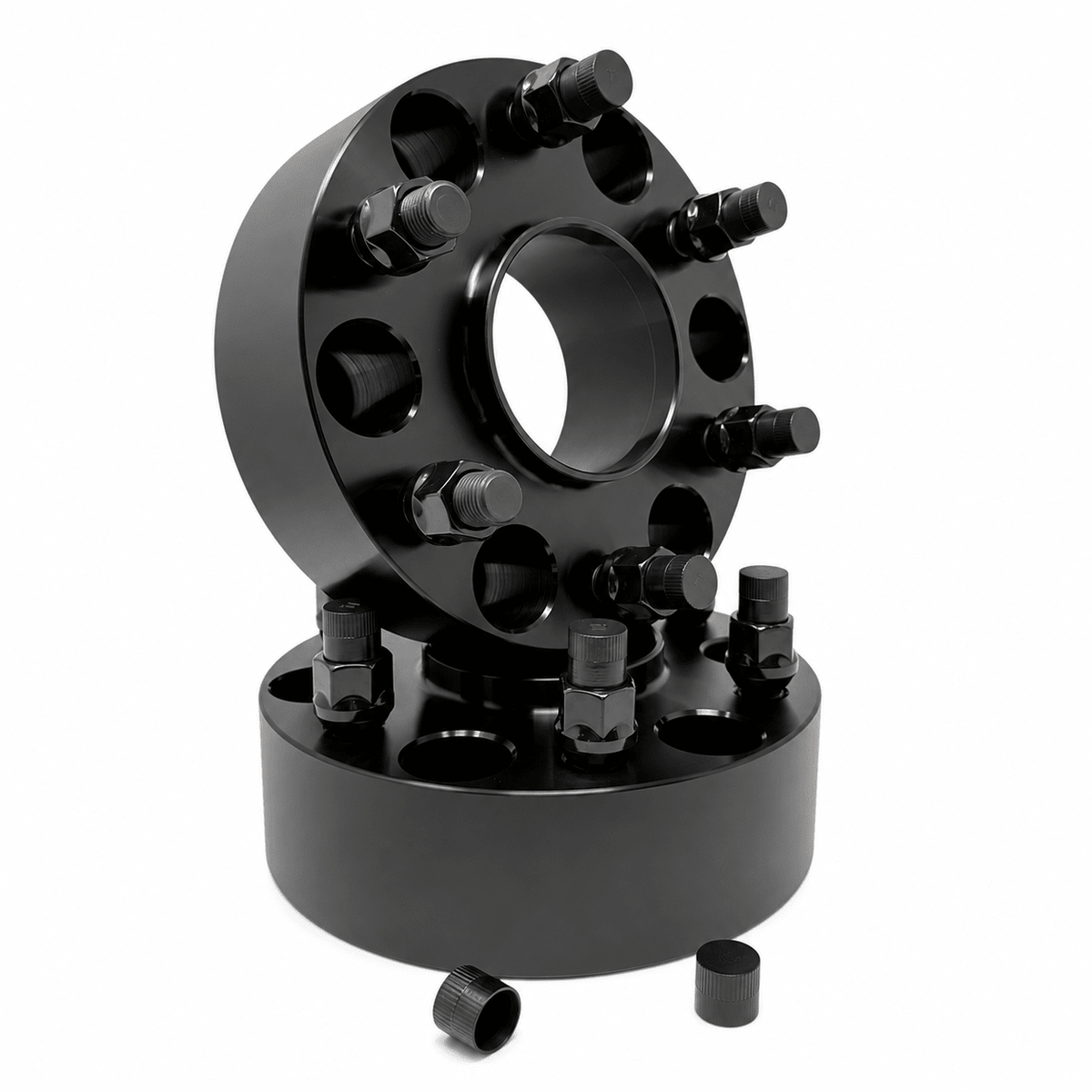 Chevy/GM Trucks Hub Centric Wheel Spacers 78.1 OEM Bore 1" Inch To 2" Inches Sold in 1, 2, Or 4 Pieces 14x1.5 Studs & Lugs, Forged 6061 T-6 Aerospace Grade Aluminum - SET Group USA