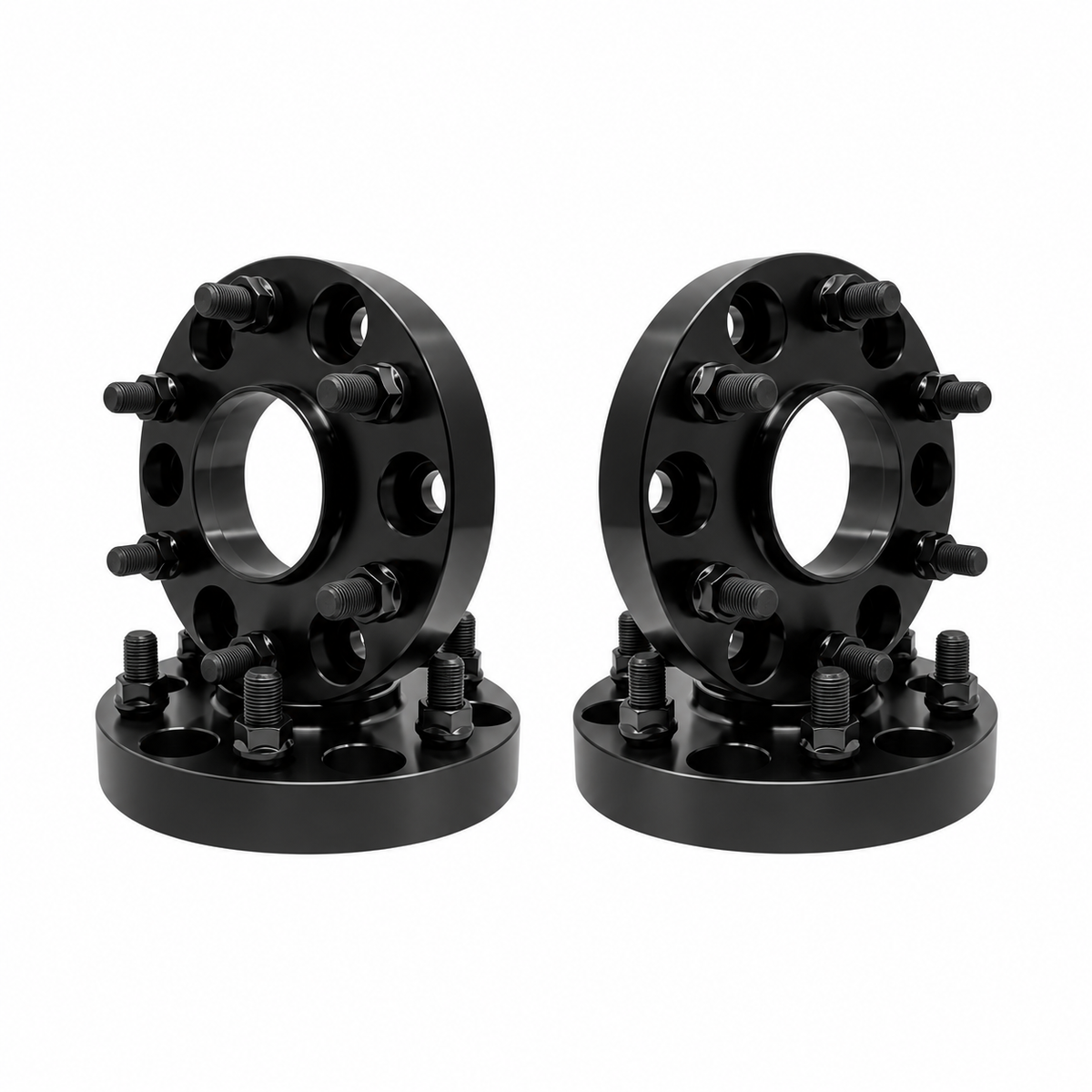 4x Ford 6x135 Hub Centric Wheel Spacers | 1.25" Inch (32mm) | 14x2 Studs & Lug Nuts | 87mm Center Bore & Wheel Centering Lip | Forged 6061 T-6 Aerospace Grade Hard Anodized Aluminum