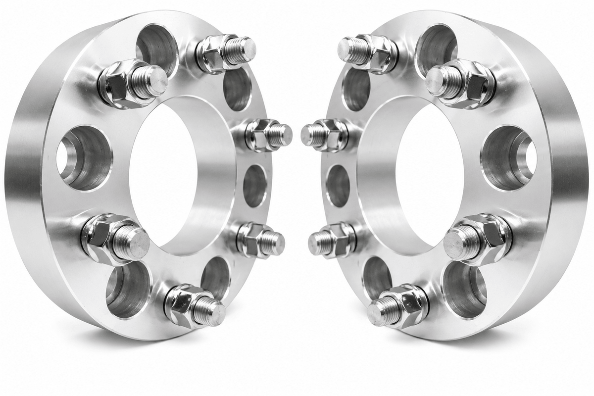 4 Chevy Gmc Cadillac Wheel Spacers 6X5.5 | 2 Inch, 50mm | Fits Most 6 Lug 14X1.5 - SET Group USA