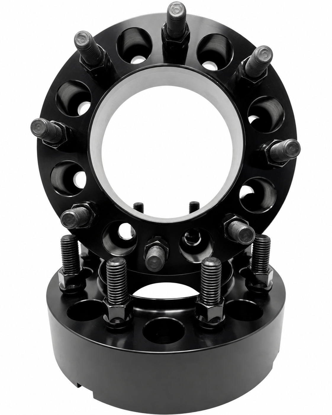 8x170 Hub Centric Wheel Spacers | 2" Inch (50mm) | 4 Piece Set | 14x1.5 Studs & Lug Nuts | 125mm Center Bore & Wheel Centering Lip | Forged 6061 T-6 Aerospace Grade Hard Anodized Aluminum