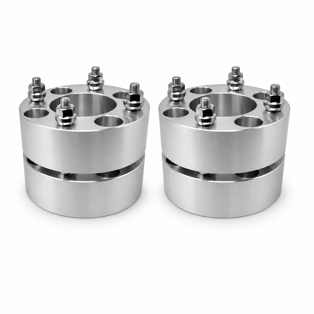 4x 4x110 Wheel Spacers | 2" Inch (50mm) | 12x1.25 Studs & Lug Nuts | 68mm Center Bore | Forged 6061 T-6 Aerospace Grade Hard Anodized Aluminum - SET Group USA