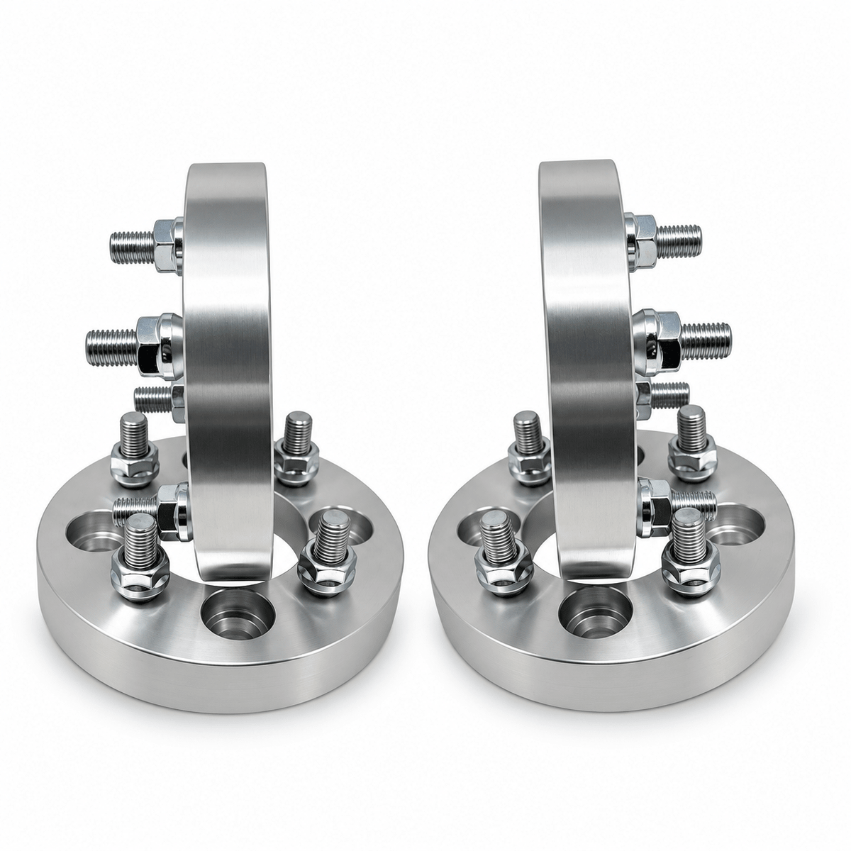 4x 4x4.5 Wheel Spacers | 1.5" Inch (38mm) | 12x1.5 Studs & Lug Nuts | 71mm Center Bore | Forged 6061 T-6 Aerospace Grade Hard Anodized Aluminum - SET Group USA