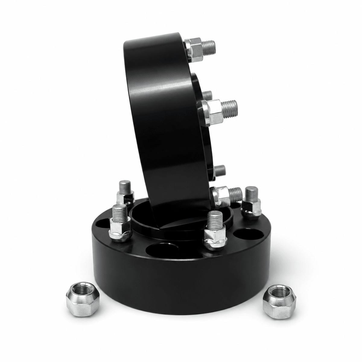 4x 5x150 Hub Centric Wheel Spacers | 2" Inch (50mm) | 14x1.5 Studs & Lug Nuts | 110mm Center Bore & Wheel Centering Lip | Forged 6061 T-6 Aerospace Grade Hard Anodized Aluminum - SET Group USA