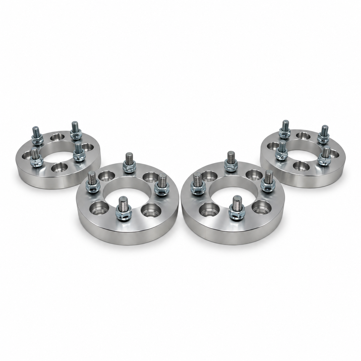 4x 4x100 Wheel Spacers | 1.25" Inch (32mm) | 12x1.5 Studs & Lug Nuts | 71mm Center Bore | Forged 6061 T-6 Aerospace Grade Hard Anodized Aluminum
