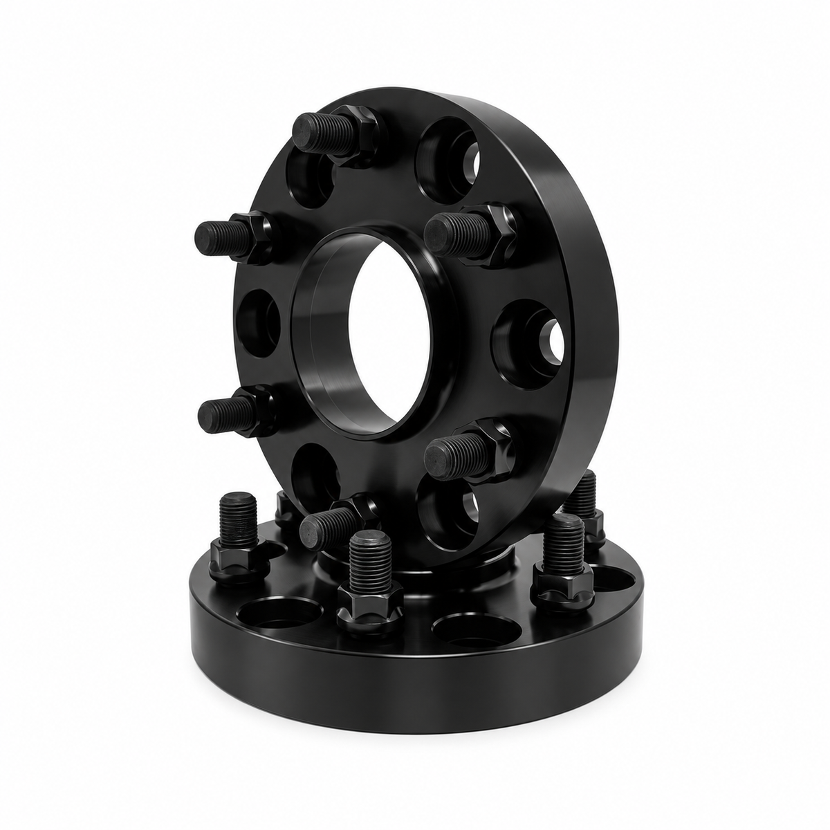 2x 6x120 Hub Centric Wheel Spacers | 1.5" Inch (38mm) | 14x1.5 Studs & Lug Nuts | 66.9mm Center Bore & Wheel Centering Lip | Forged 6061 T-6 Aerospace Grade Hard Anodized Aluminum