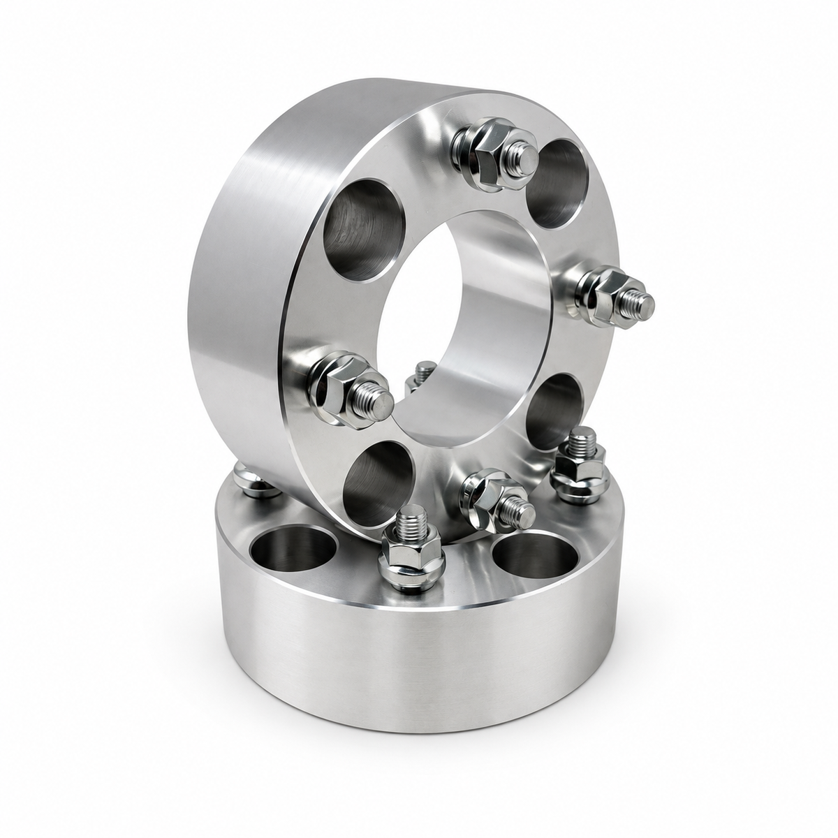 2x 4x110 Wheel Spacers | 2" Inch (50mm) | 12x1.25 Studs & Lug Nuts | 68mm Center Bore | Forged 6061 T-6 Aerospace Grade Hard Anodized Aluminum