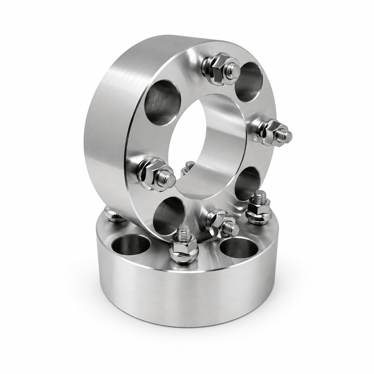 4x 4x110 Wheel Spacers | 2" Inch (50mm) | 12x1.25 Studs & Lug Nuts | 68mm Center Bore | Forged 6061 T-6 Aerospace Grade Hard Anodized Aluminum - SET Group USA