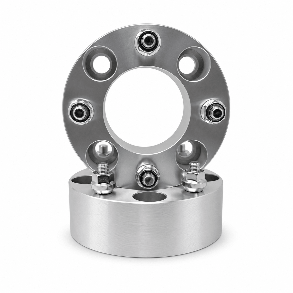 4x 4x110 Wheel Spacers | 2" Inch (50mm) | 12x1.25 Studs & Lug Nuts | 68mm Center Bore | Forged 6061 T-6 Aerospace Grade Hard Anodized Aluminum - SET Group USA