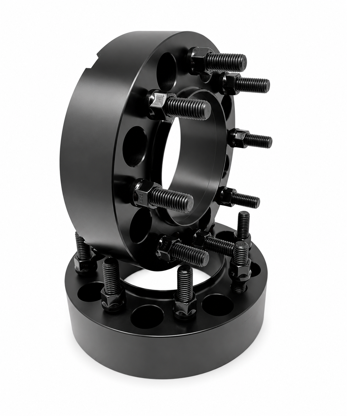 8x170 Hub Centric Wheel Spacers | 2" Inch (50mm) | 4 Piece Set | 14x1.5 Studs & Lug Nuts | 125mm Center Bore & Wheel Centering Lip | Forged 6061 T-6 Aerospace Grade Hard Anodized Aluminum