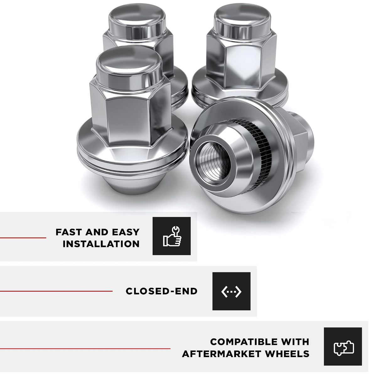 24 Toyota Mag Lug Nuts | 12X1.5 | Fits Most Toyota, Lexus, Scion Oem Wheels