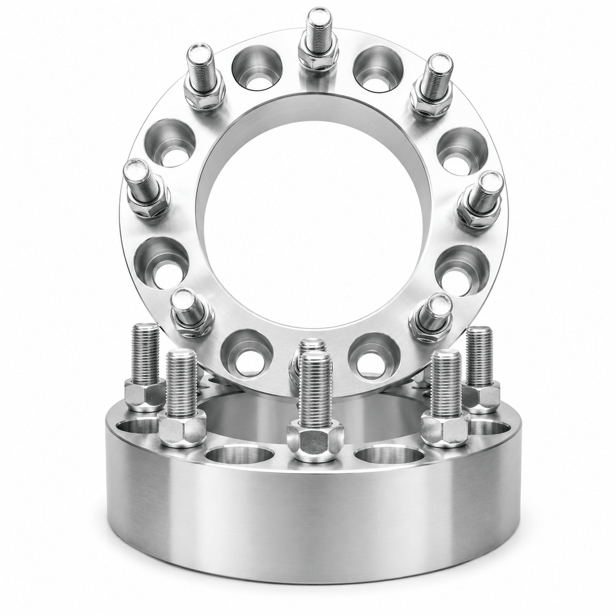 2x 8x6.5 To 8x180 Wheel Adapters , GM/Chevy Wheels to Dodge , Chevy , and Ford Vehicles | 2 Inch (50mm) | 14x1.5 Lugs and Studs | Center Bore : 126 | USA LIFETIME WARRANTY! - SET Group USA