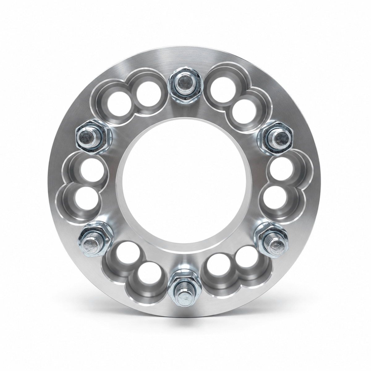 4x 6x5.5 Or 6x5 to 6x5.5 Wheel Adapters | 1.25" Inch Thick (32mm) | 12x1.5 Studs & Lug Nuts | 87.1mm Center Bore | Forged 6061 T-6 Aerospace Grade Hard Anodized Aluminum - SET Group USA