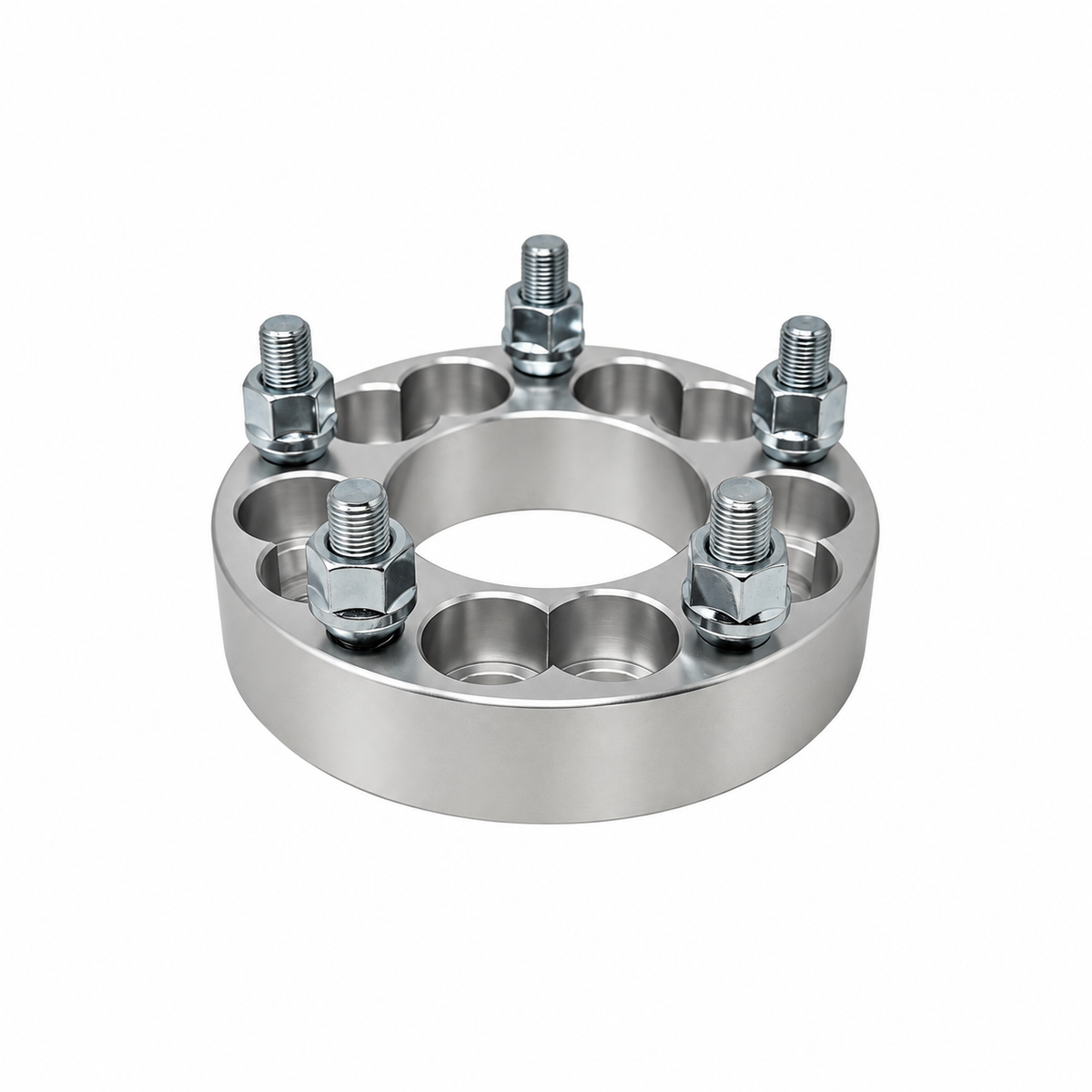 4x 5x4.75 Or 5x5 to 5x5 Wheel Adapters | 1.5" Inch Thick (38mm) | 1/2-20 Studs & Lug Nuts | 78.1mm Center Bore | Forged 6061 T-6 Aerospace Grade Hard Anodized Aluminum