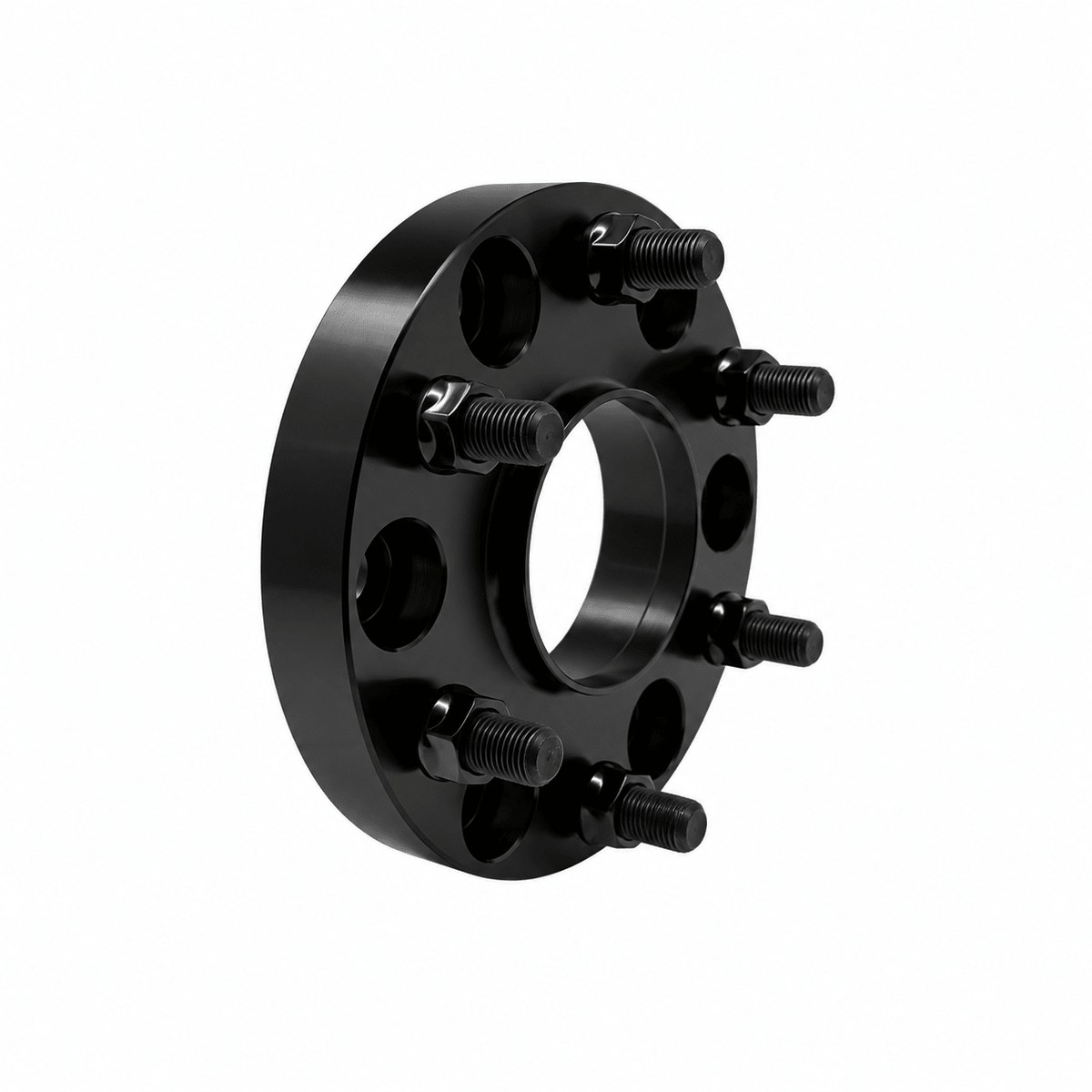 4x 6x135 to 6x5.5 Ford To Chevy Hub Centric Wheel Adapters | 1.25" Inch Thick (32mm) | 14x1.5 Studs & Lug Nuts | 87mm Center Bore & 78.1mm Wheel Centering Lip | Forged 6061 T-6 Aerospace Grade Hard Anodized Aluminum - SET Group USA