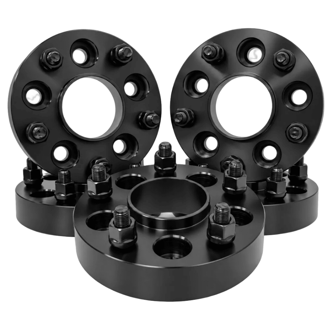 5x Hub Centric Wheel Spacers 5x4.5 Jeep Wrangler YJ TJ Cherokee XJ Liberty KJ KK 1984-2012, From 1" Inch - 3" Inch (25-75mm), 1/2-20 Studs & Lug Nuts, 71.5mm Center Bore & Wheel Centering Lip, Forged 6061 T-6 Aerospace Grade Hard Anodized Aluminum - SET Group USA