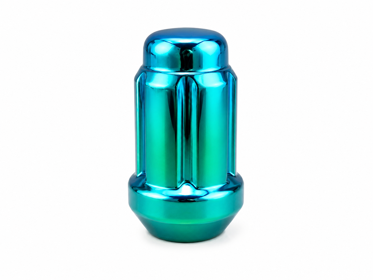 1Pc Green Spline Tuner Racing Lug Nut | 12X1.5 | Fits Most Jdm Honda Acura |