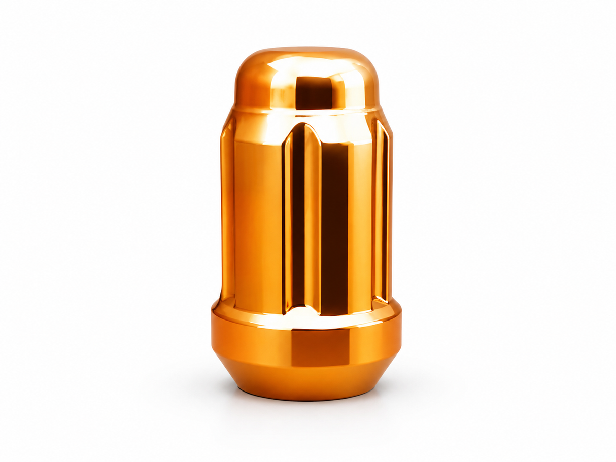 1Pc Orange Spline Tuner Racing Lug Nut | 12X1.5 | Fits Most Jdm Honda Acura |