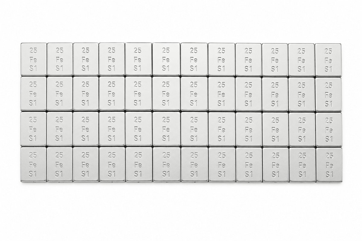 48 Pieces Of Wheel Weights 1/4 Oz (0.25) | Stick-On Adhesive Tape, Perfect Brand - SET Group USA