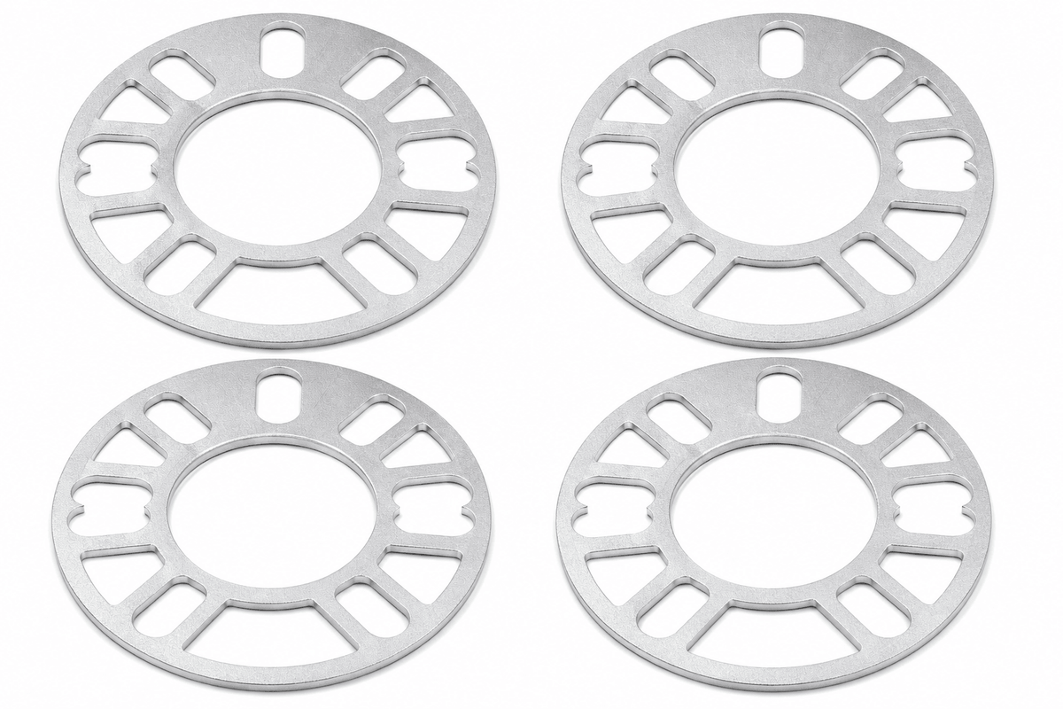 4 Wheel Spacers 5mm 3/16 | Fits 4X100 4X108 4X114 4X120 5X108 5X112 5X114 5X120 - SET Group USA
