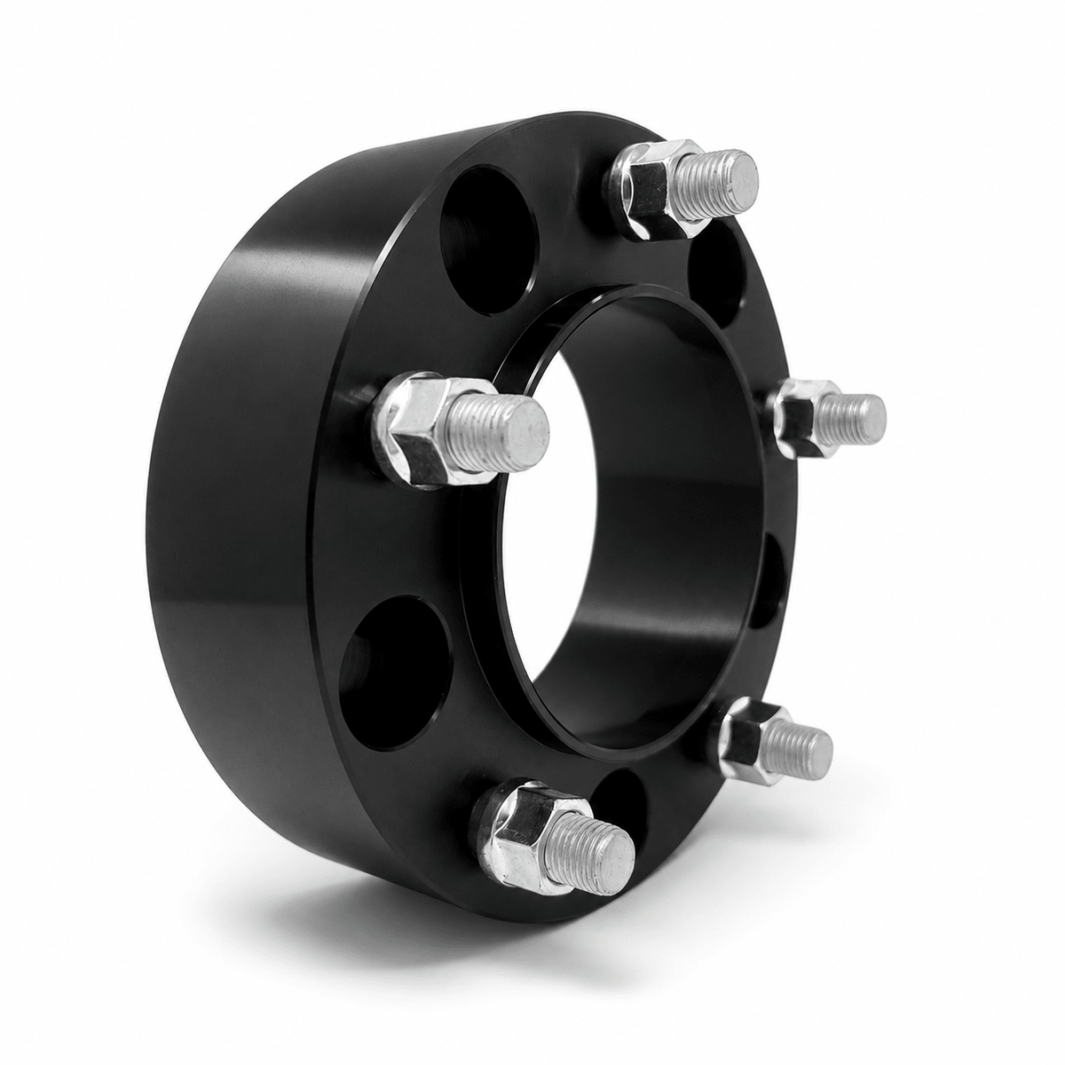 2x 5x150 Hub Centric Wheel Spacers | 1.5" Inch (38mm) | 14x1.5 Studs & Lug Nuts | 110mm Center Bore & Wheel Centering Lip | Forged 6061 T-6 Aerospace Grade Hard Anodized Aluminum - SET Group USA