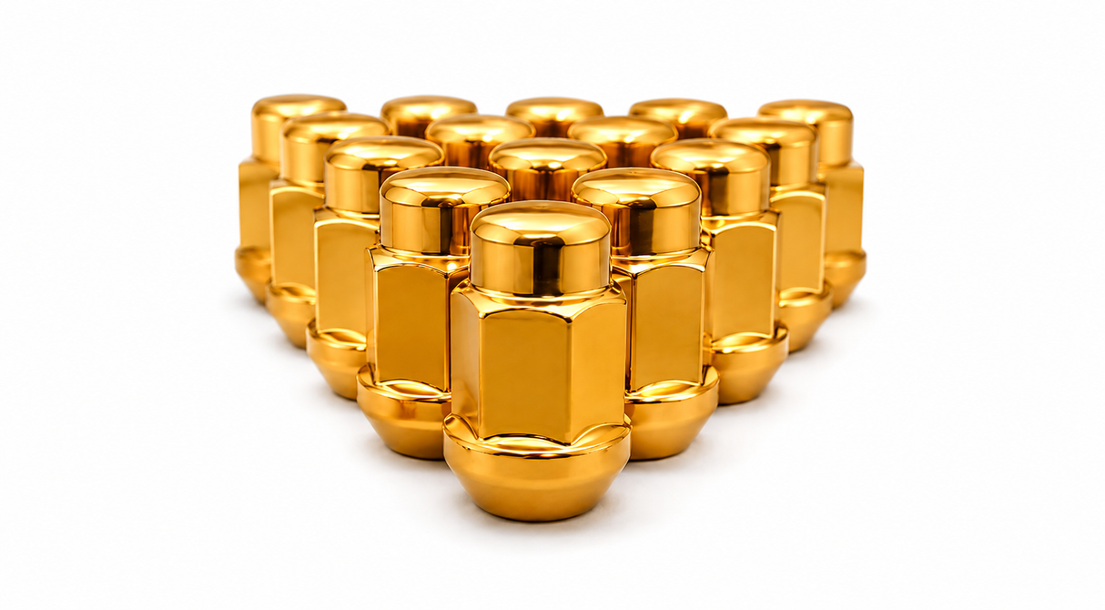 20 Orange Lug Nuts 12X1.5 | Fits- Toyota, Lexus, Scion, Aftermarket Wheels Lugs
