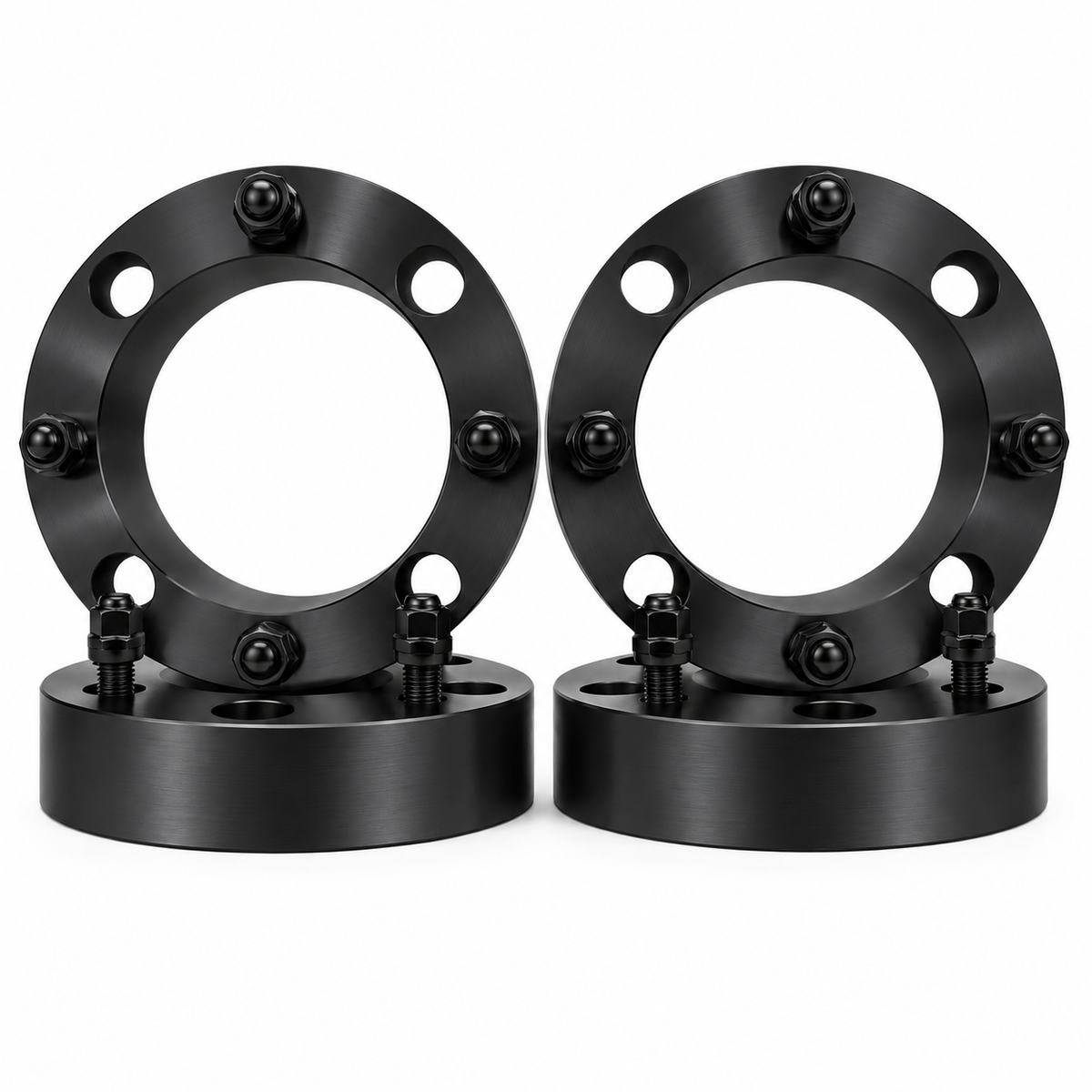 4x 4x156 Polaris RZR Wheel Spacers | 1.25" Inch (32mm) | 12x1.5 Studs & Lug Nuts | 110mm Center Bore | Forged 6061 T-6 Aerospace Grade Hard Anodized Aluminum