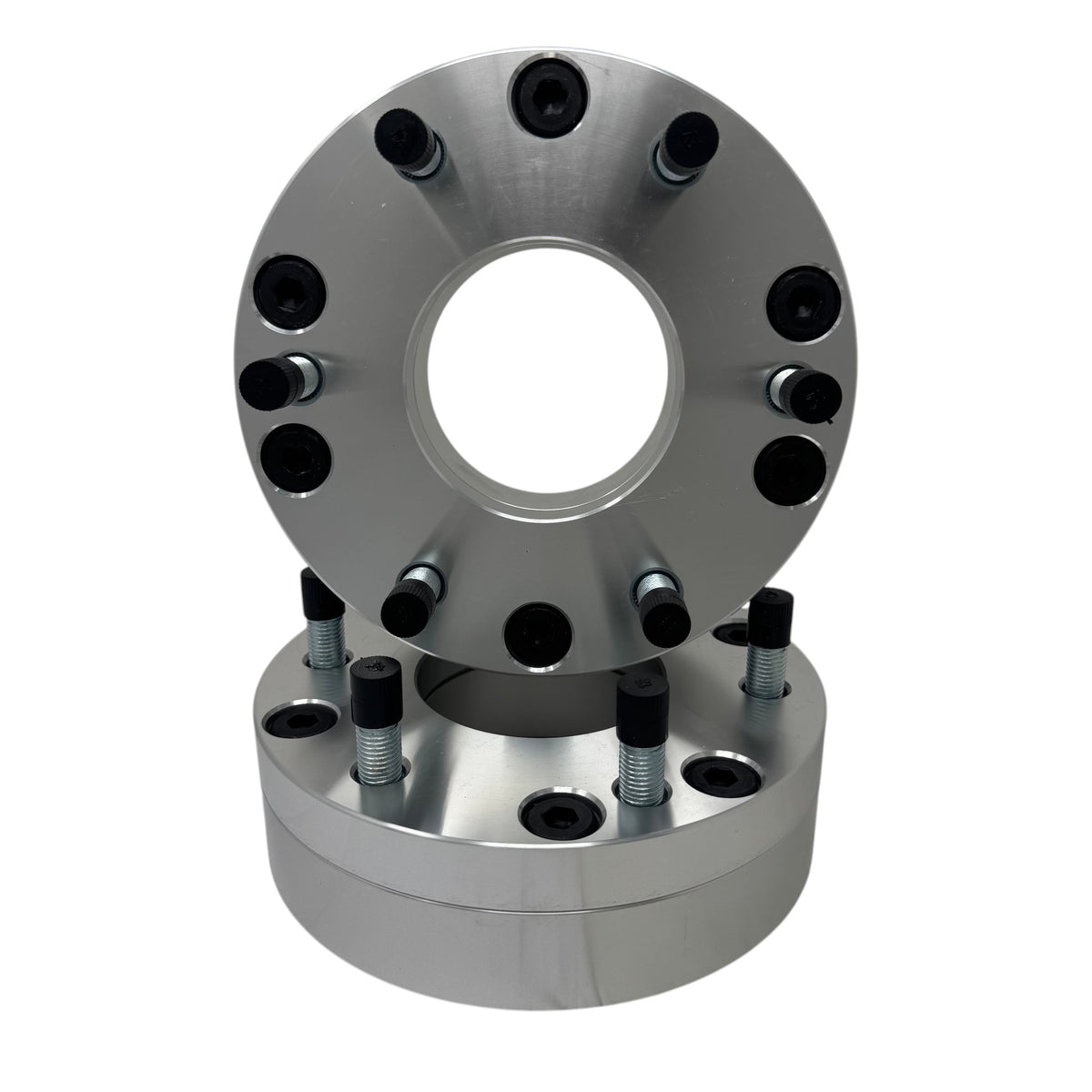 2x 5x4.75 to 6x5.5 Wheel Adapters | 2" Inch Thick (50mm) | Universal Fit 5x4.75 Or 5x120.65 Vehicles | 12x1.5 Studs & Lug Nuts | 74mm Center Bore | Forged 6061 T-6 Aerospace Grade Hard Anodized Aluminum