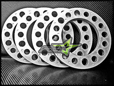 4X 8 Lug Aluminum Wheel Spacers 1/2 Inch Thick 12Mm Fits All 8X6.5 8X170 8X165.1 - Set Group USA - 1