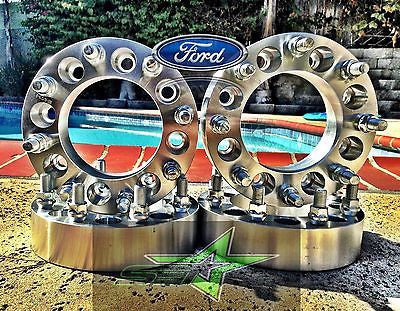 8X170 Wheel Spacers 2.5 Inch (63Mm) | 99-02 8 Lug Ford Superduty / Excursion Usa - Set Group USA - 2