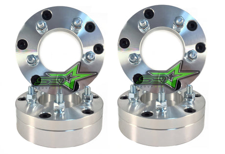 4 WHEEL ADAPTERS 5x4.5 TO 6x5.5 | USE 6 LUG WHEELS ON 5 LUG CAR | 2" INCH THICK - Set Group USA