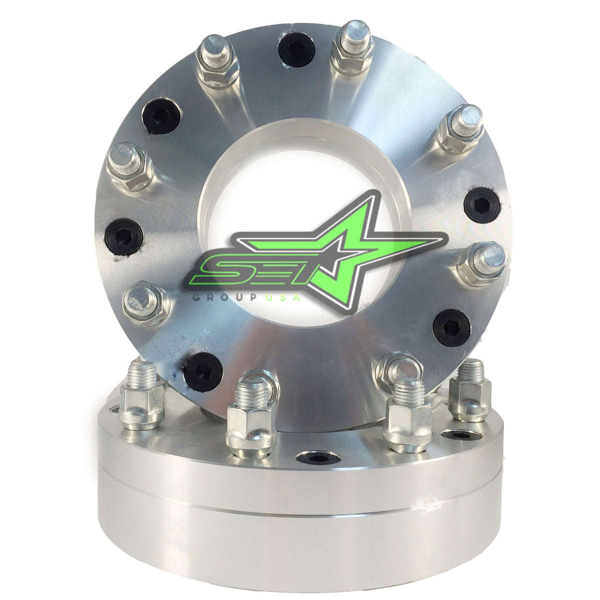 2 WHEEL ADAPTERS 6X5.5 TO 8X170 | USE 8 LUG WHEELS ON 6 LUG CAR | 2" INCH THICK - Set Group USA