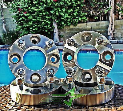 4 WHEEL SPACERS 1" INCH THICK | 4X100 TO 4 X 100 | 12X1.5 LUG NUTS | 4 LUG, 25MM - Set Group USA - 1