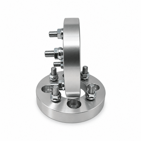 4x 4x4.5 Wheel Spacers | 1.5" Inch (38mm) | 12x1.5 Studs & Lug Nuts | 71mm Center Bore | Forged 6061 T-6 Aerospace Grade Hard Anodized Aluminum - SET Group USA
