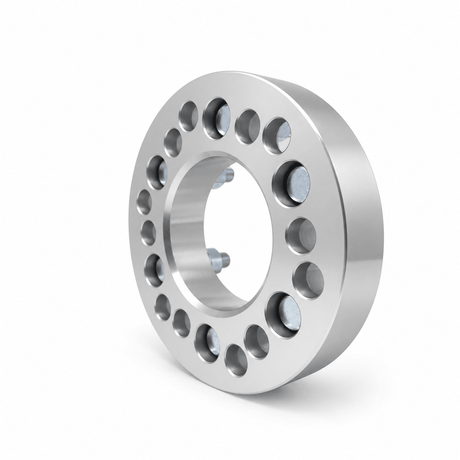 4x 6x5.5 Or 6x5 to 6x5.5 Wheel Adapters | 1.25" Inch Thick (32mm) | 12x1.5 Studs & Lug Nuts | 87.1mm Center Bore | Forged 6061 T-6 Aerospace Grade Hard Anodized Aluminum - SET Group USA
